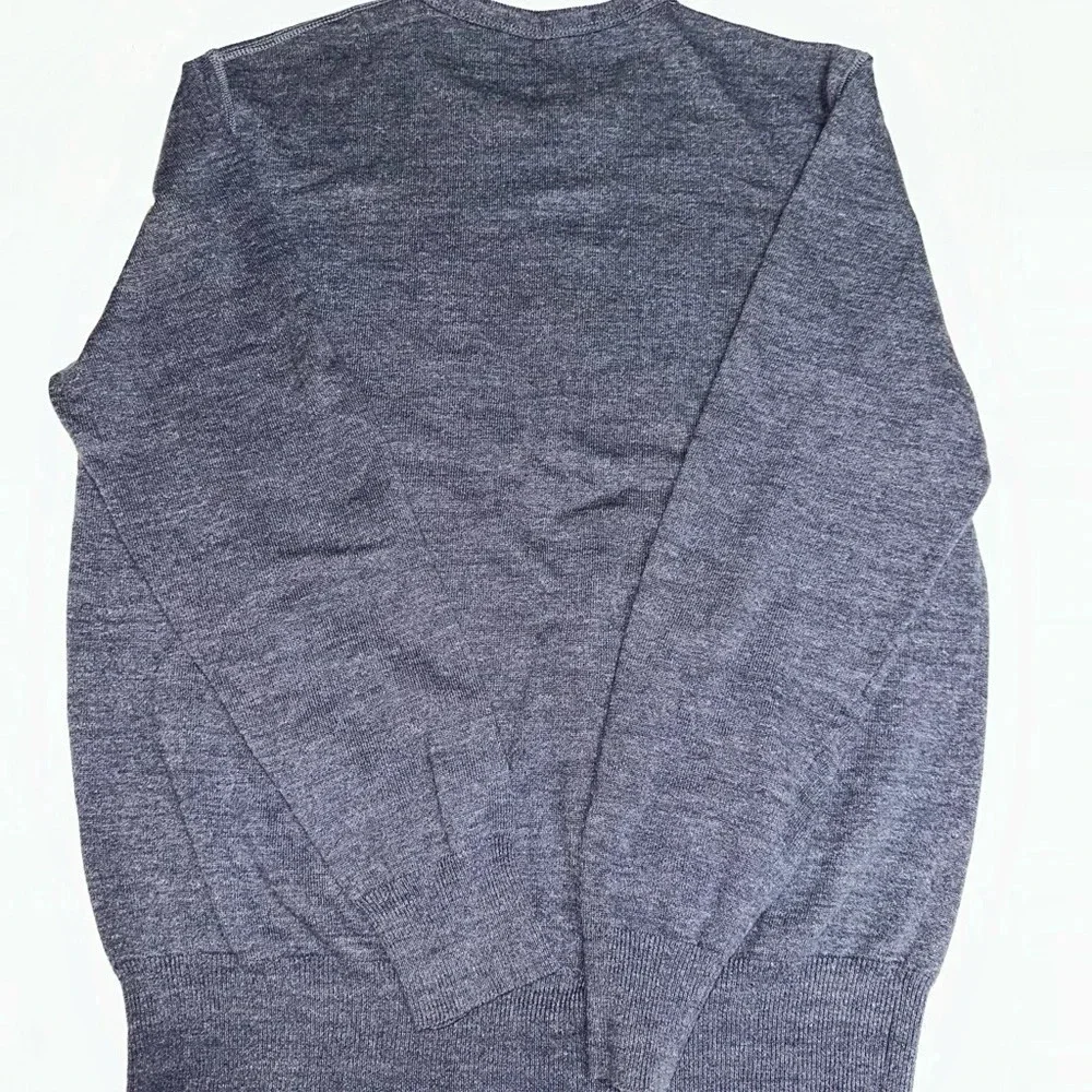 J. Crew Factory Men’s pullover light weight sweater crew neck Large Blue preppy - Picture 4 of 4